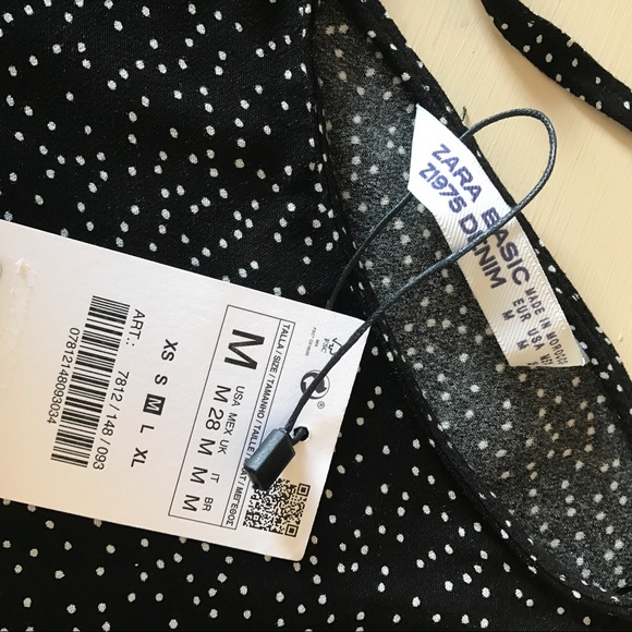 NWT Zara Dress with Frilled Sleeves - Picture 7 of 8